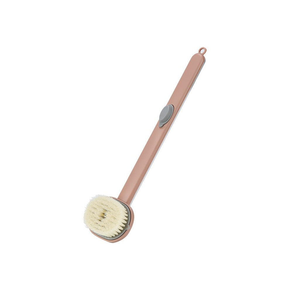Long Handle Bath Brush with Soap Dispenser, Back Scrubber for Shower, Gentle Exfoliating Body Brush