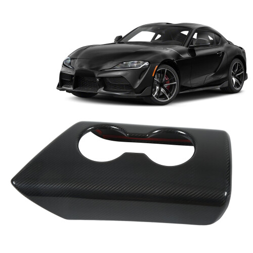 Carbon Cup Holder Cover GR Supra 19-22