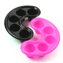 2 PCS Acetone Resistant Nail Soak Bowl with Ergonomic Finger Slots for Gel Polish Removal