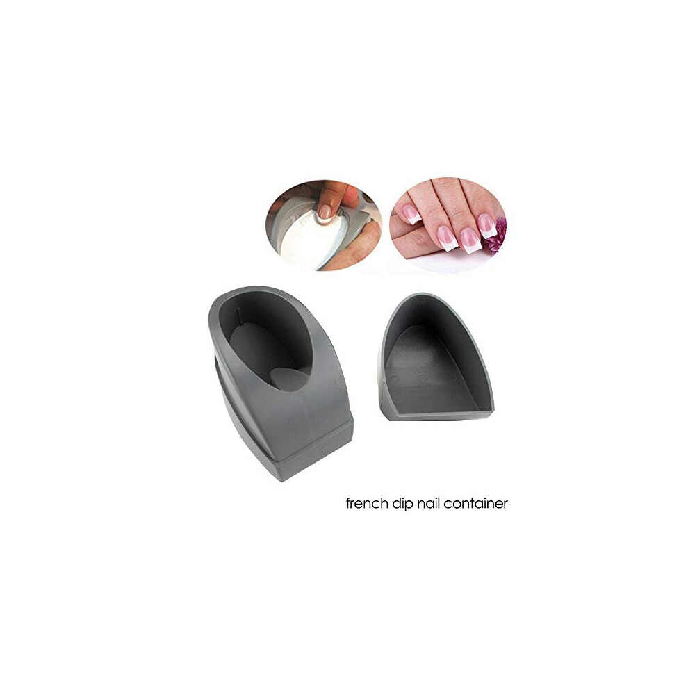French Nail Dip Kit with Precise Smile Line Guides and Reusable Manicure Powder Molds for DIY Nail Art