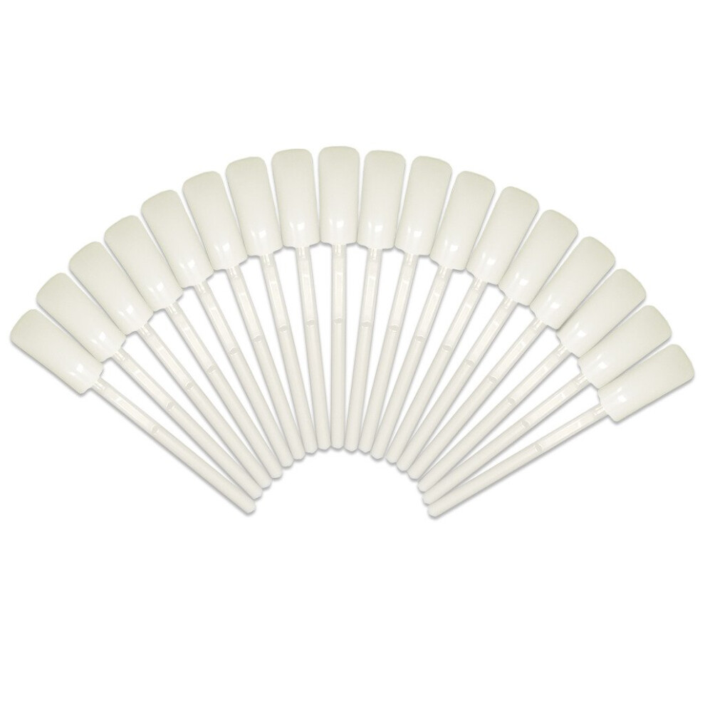 Nail Color Display Sticks 100pcs Natural Nail Polish Swatch Sticks for Accurate Salon Presentation