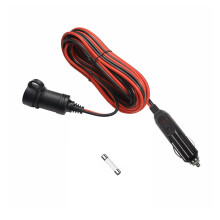 Heavy Duty 20FT 12V 24V Cigarette Lighter Extension Cord with 15A Fuse Male to Female Car Adapter