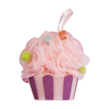 Kids Bath Sponge with Soft Cartoon Design for Gentle Exfoliation and Light Massage, Reusable