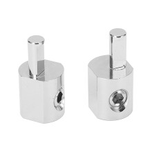 2PCS Car Audio Wire Reducer 1/0 to 4 Gauge Amp Input Adapter Nickel Plated for Cars and Boats