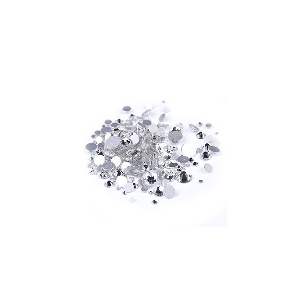 Nail Art Rhinestones 1440pcs SS2 1.2mm Crystal Nail Gems for Precise Detailing and Brilliant Shine