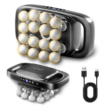 Massage Gun Deep Tissue Massager with 30 Speeds and 16 Heads for Full Body Muscle Recovery