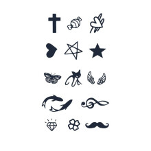 Waterproof Semi Permanent Temporary Tattoo Stickers with Realistic Plant Ink, Lasts 2 Weeks