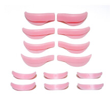 14pcs Reusable Silicone Lash Lift Pads Set, MultiSize Eyelash Perm Rods Shields Pink 7 Pairs