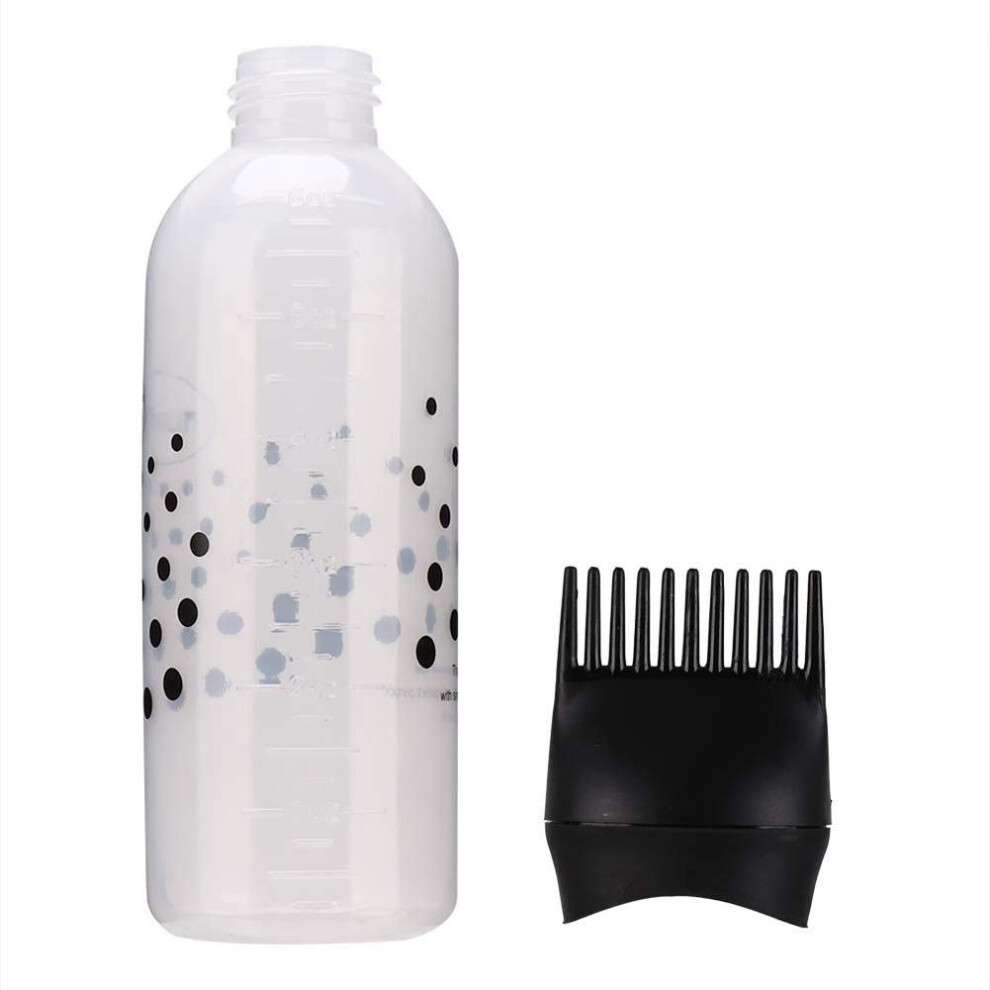 Black Hair Dye Applicator Bottle With Root Comb, 170Ml Professional Mess Coloring Tool