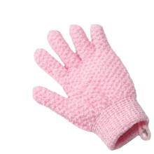 Exfoliating Gloves for Shower Gentle Daily Exfoliation Quick Dry Spa Bath Mitt for Men and Women Pink