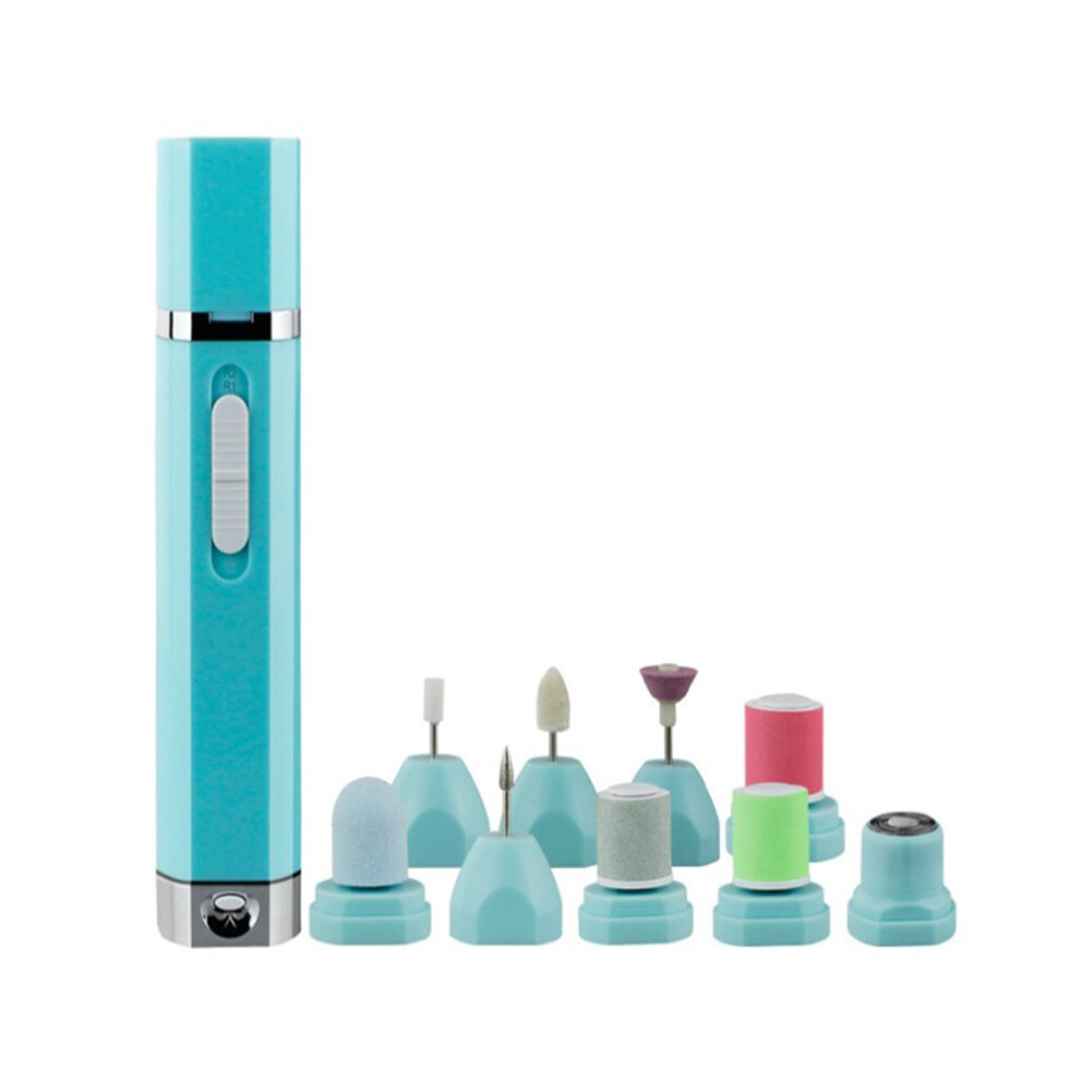 Cordless Professional Electric Nail Drill Kit with 9 Attachments for SalonQuality Manicure and Pedicure