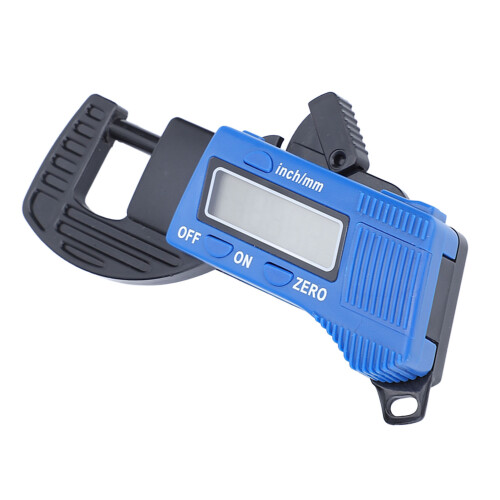 Digital Thickness Gauge 0-1in LCD MM/Inch Conversion, Plastic, 210mAh 2