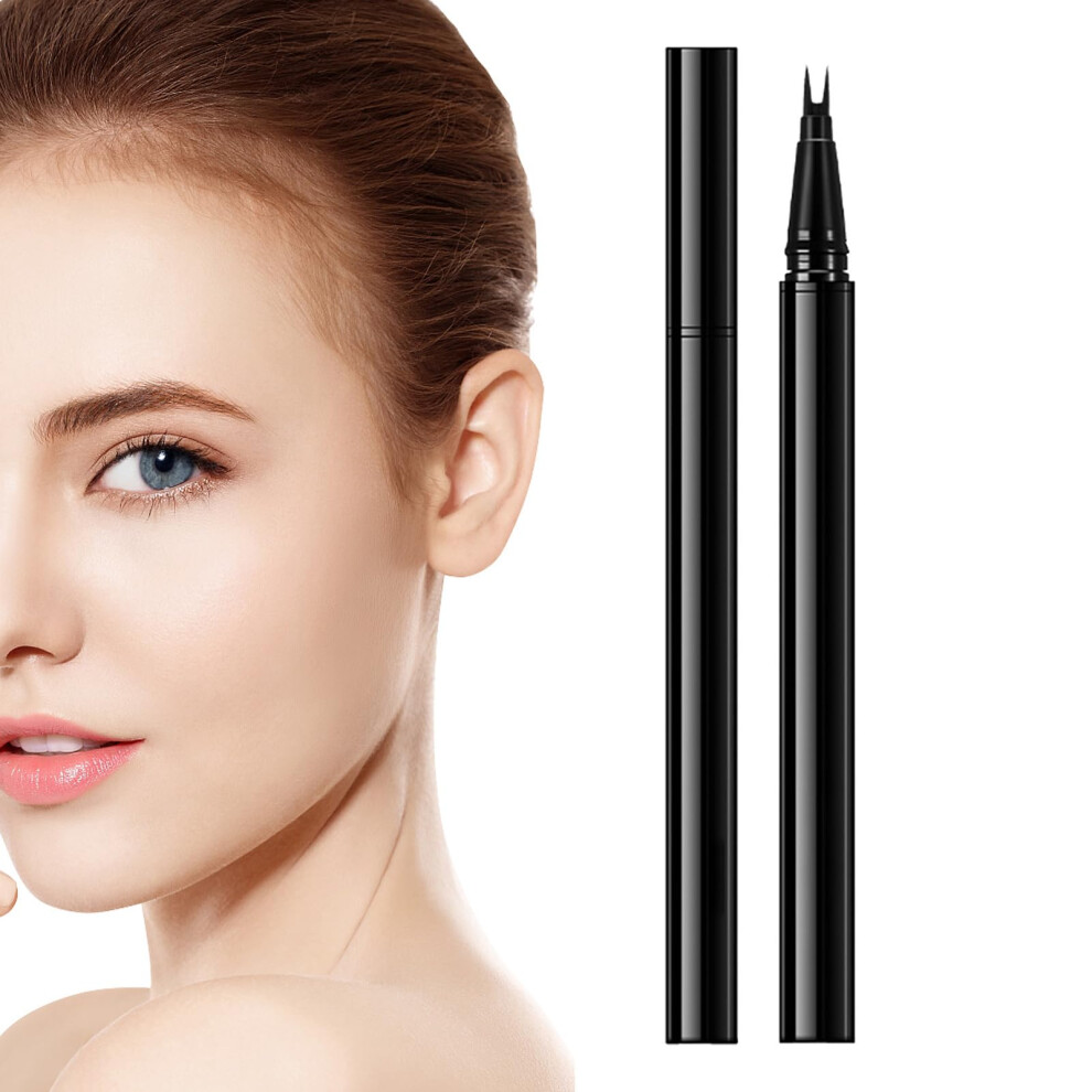 Waterproof Dual Tip Eyeliner Pen with Quick Dry Precision for Lower Lashes and Long Lasting Wear