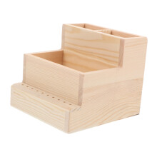 Nail Drill Bit Organizer with BuiltIn Polishing Machine, Large Capacity Manicure Tool Storage Box