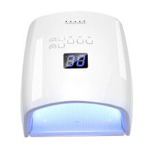 48W Cordless UV LED Nail Lamp Rechargeable Nail Dryer with 30 LEDs for Gel Polish Salon Use