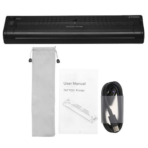 Wireless Tattoo Stencil Printer with Precision Thermal Printing for Android iOS PC Rechargeable