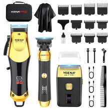 Hair Clippers for Men Professional Cordless Grooming Kit with LED Display Beard Trimmer Foil Shaver