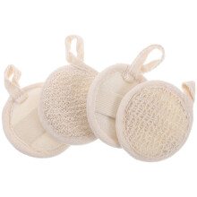 Natural Loofah Body Exfoliator Cotton and Linen Shower Loofah for Gentle FullBody Spa Experience