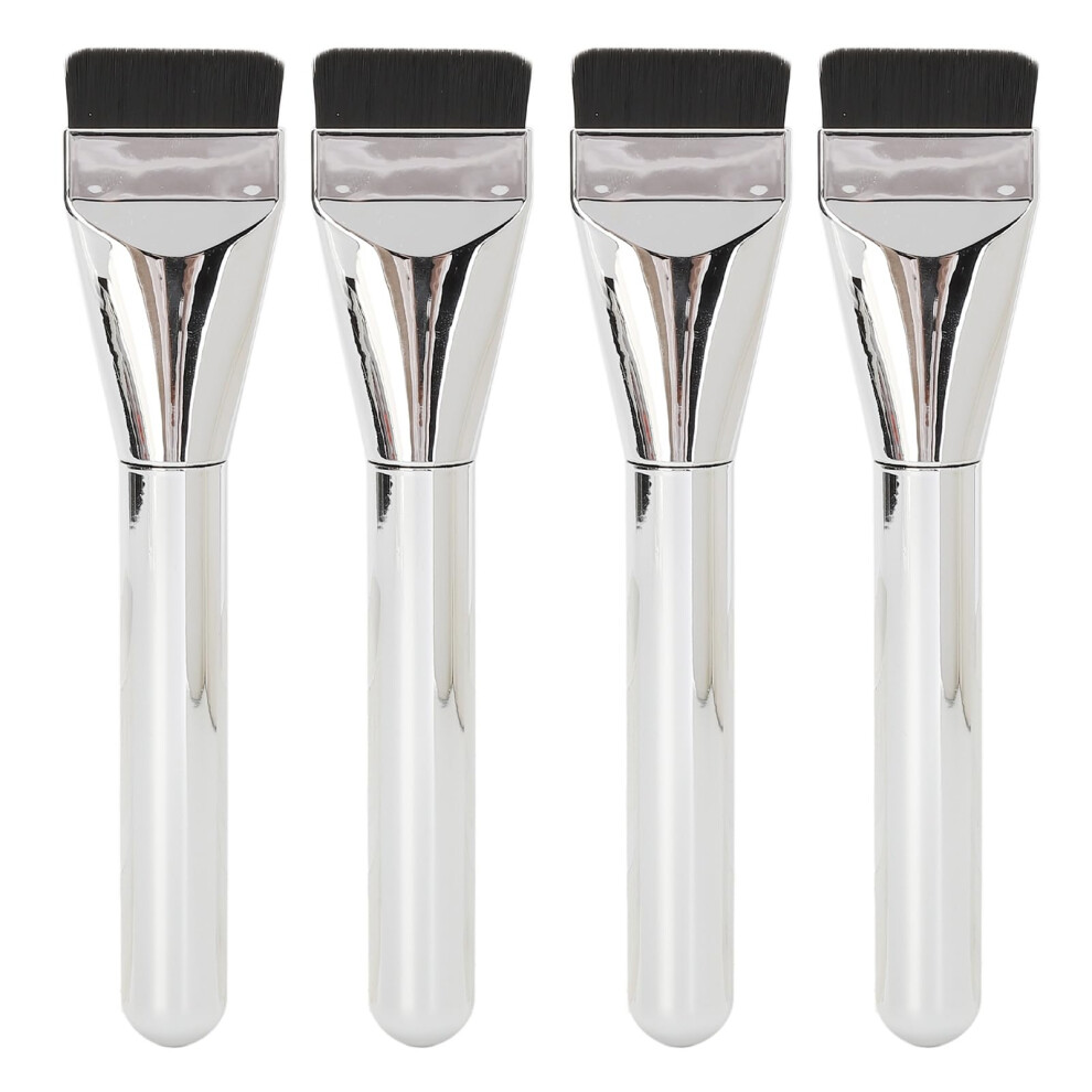 Foundation Brush Set 4pcs Ultra Soft Dense Bristles for Flawless Liquid and Concealer Application