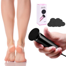 Electric Foot Callus Remover with 60 Sandpaper Discs, Dual Rotation Modes, Speed Foot File, Black