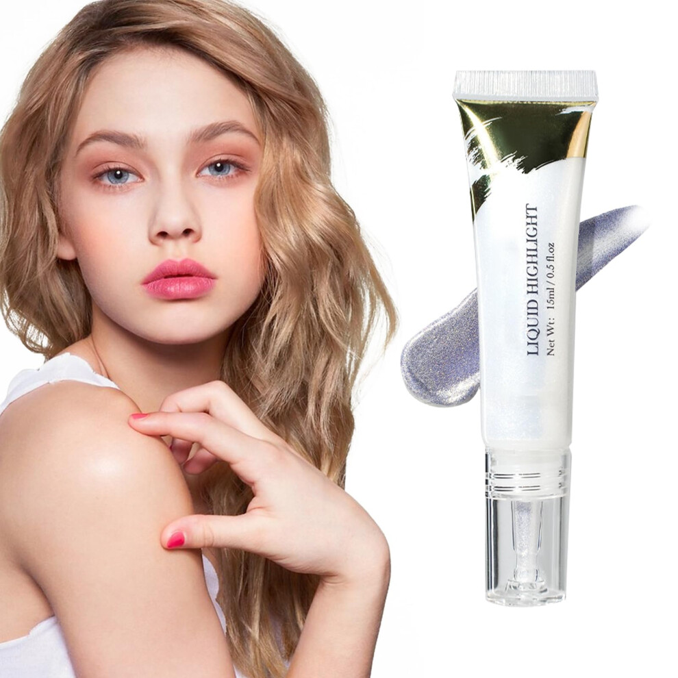 Liquid Highlighter for Face and Body with 3D Radiance Glow, LongLasting Lightweight Shimmer