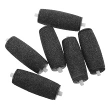 Electric Foot File Replacement Roller Head Black Single for Smooth Skin Removal and Salon Pedicure