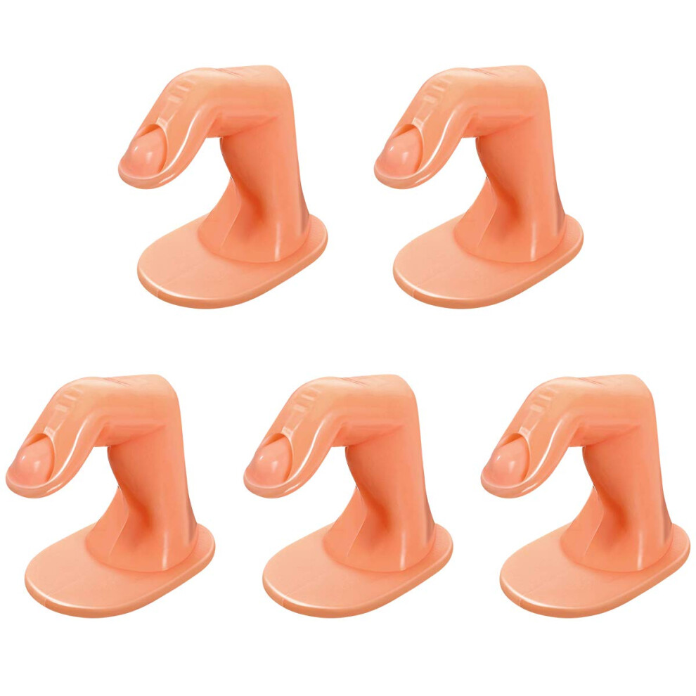 Nail Practice Finger Set 5pcs Reusable Manicure Training Model for Nail Art Technician