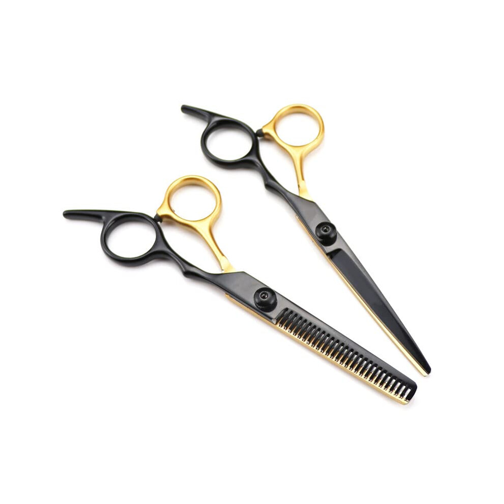 Gold Rose 6 Inch Professional Hair Cutting Scissors With Ergonomic Nonslip Handle And Sharp Blades