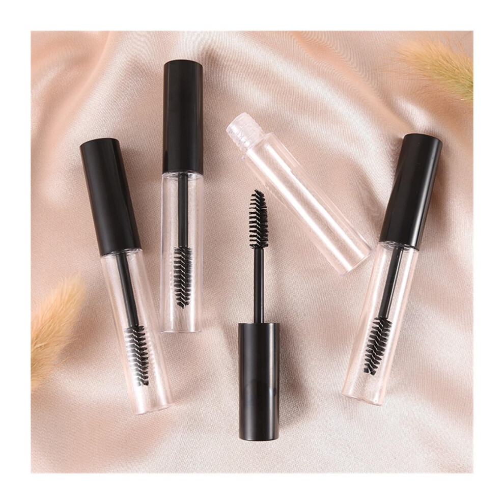 Black 5Pcs 3Ml Empty Eyelash Tube Mascara Wand Bottle Leakproof Travel Design Reusable