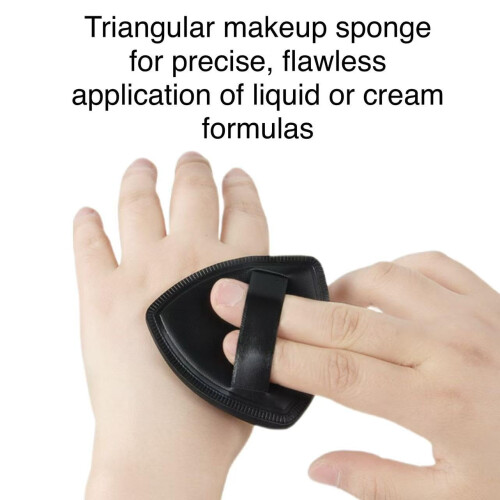2 pcs Triangle Makeup Sponge for Foundation and Concealer with Flawless Precision Blending 1