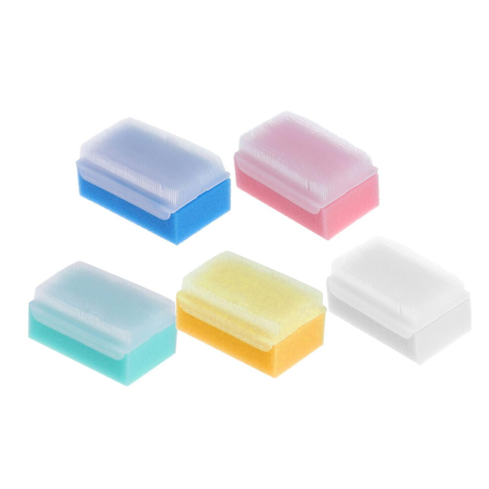 Baby Bath Brush and Newborn Bath Sponge Set, Gentle Skin Cleansing, Soothing Massage Effect, Safe