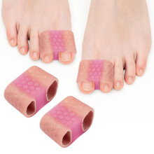 Toe Separators for Women 2PC Silicone Dual Loop Bunion Corrector for Comfortable Toe Alignment