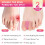Toe Separators for Women 2PC Silicone Dual Loop Bunion Corrector for Comfortable Toe Alignment 2