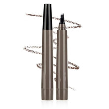 Gray Brown 4Tip Microblade Eyebrow Pencil Waterproof Pen for Natural Hairlike Strokes