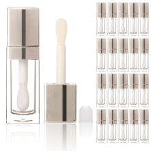 20PCS Empty 8ml Clear Lip Gloss Tubes with Big Doe Foot Wand LeakProof Containers for DIY