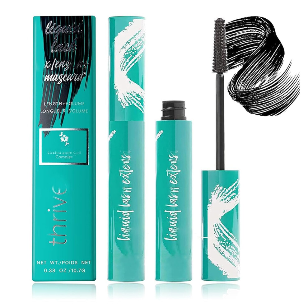 Black Waterproof Lengthening Mascara 0.38Oz Smudgeproof Lash Lift Hypoallergenic Allday Curl