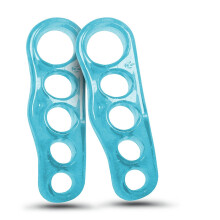 Toe Separators Gel Toe Stretchers for Alignment and Bunion Relief Yoga Sports Men Women Blue Medium