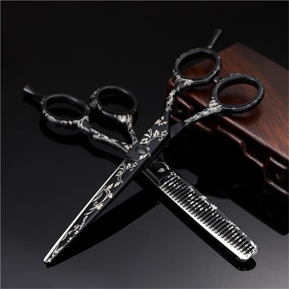6 Inch Professional Hairdressing Scissors Stainless Steel Barber Shears with Ultra Sharp Blades