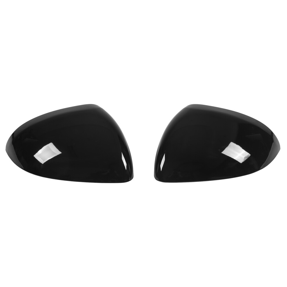 Exterior Rearview Mirror Cover Pair Glossy Black 7790334291887