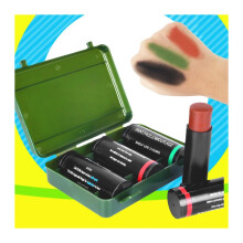 Face Paint Kit with LongLasting Camouflage Colors, Military Style 3Color Body and Face Set