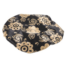 Satin Shower Cap for Women, Reversible Sleeping Cap for Curly Hair, MoistureRetaining Bonnet