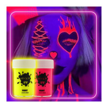 Face Paint Kit with Wide Color Range, Fluorescent Body and Face Paint for Parties and Festivals