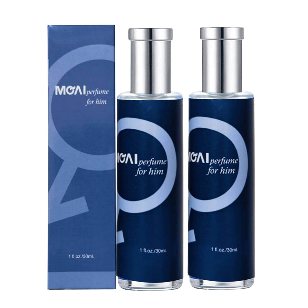 Blue Pheromone Cologne Long Lasting Unisex Perfume Spray 2 Pcs Romantic Fragrance For Dating
