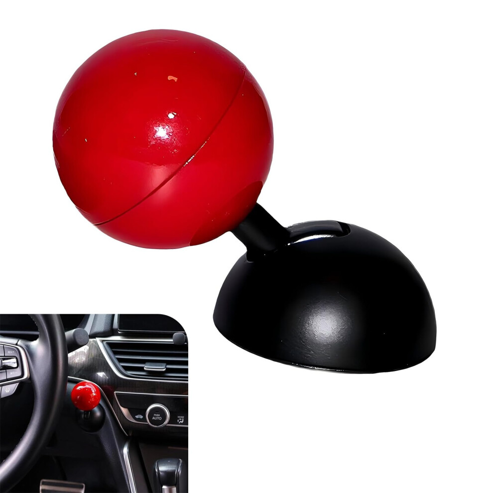 Car Push Start Button Cover With Gameinspi Rocker Design, Metal Ignition Switch Trim Red 9455672055086