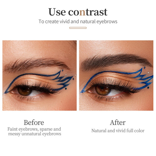 Waterproof Microblade Eyebrow Pen Light Brown with Precision Tip for Natural Long Lasting Brows 2