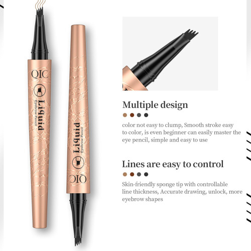 Waterproof Microblade Eyebrow Pen Light Brown with Precision Tip for Natural Long Lasting Brows 1