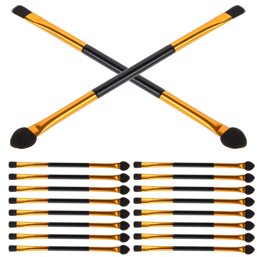 30pcs Double Ended Eyeshadow Brush Set for Women with Synthetic Bristles and Precise Blending