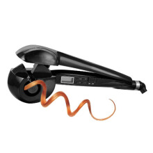 Hair Curler with LCD Display, Ceramic Rotating Automatic Curling Iron for Long Hair, Adjustable Temperature