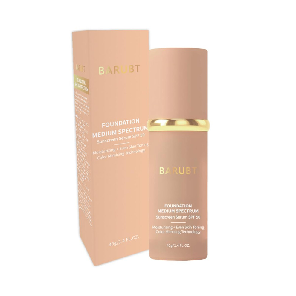 Foundation Serum SPF 50 Waterproof Longwear Hydrating Medium Coverage SemiMatte 1.4 fl oz