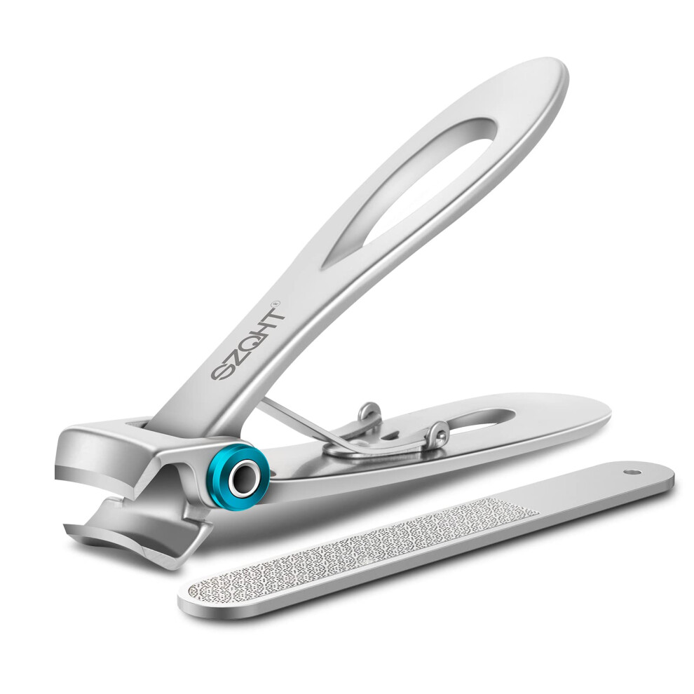 Szqht Nail Clippers For Thick Nails, 15Mm Wide Jaw Opening Finger Nail Clippers For Ingrown Toenail Clippers For Men,Tough Nails, Seniors